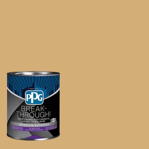 Break-Through! 1 qt. PPG1090-4 Drops Of Honey Satin Door, Trim & Cabinet Paint