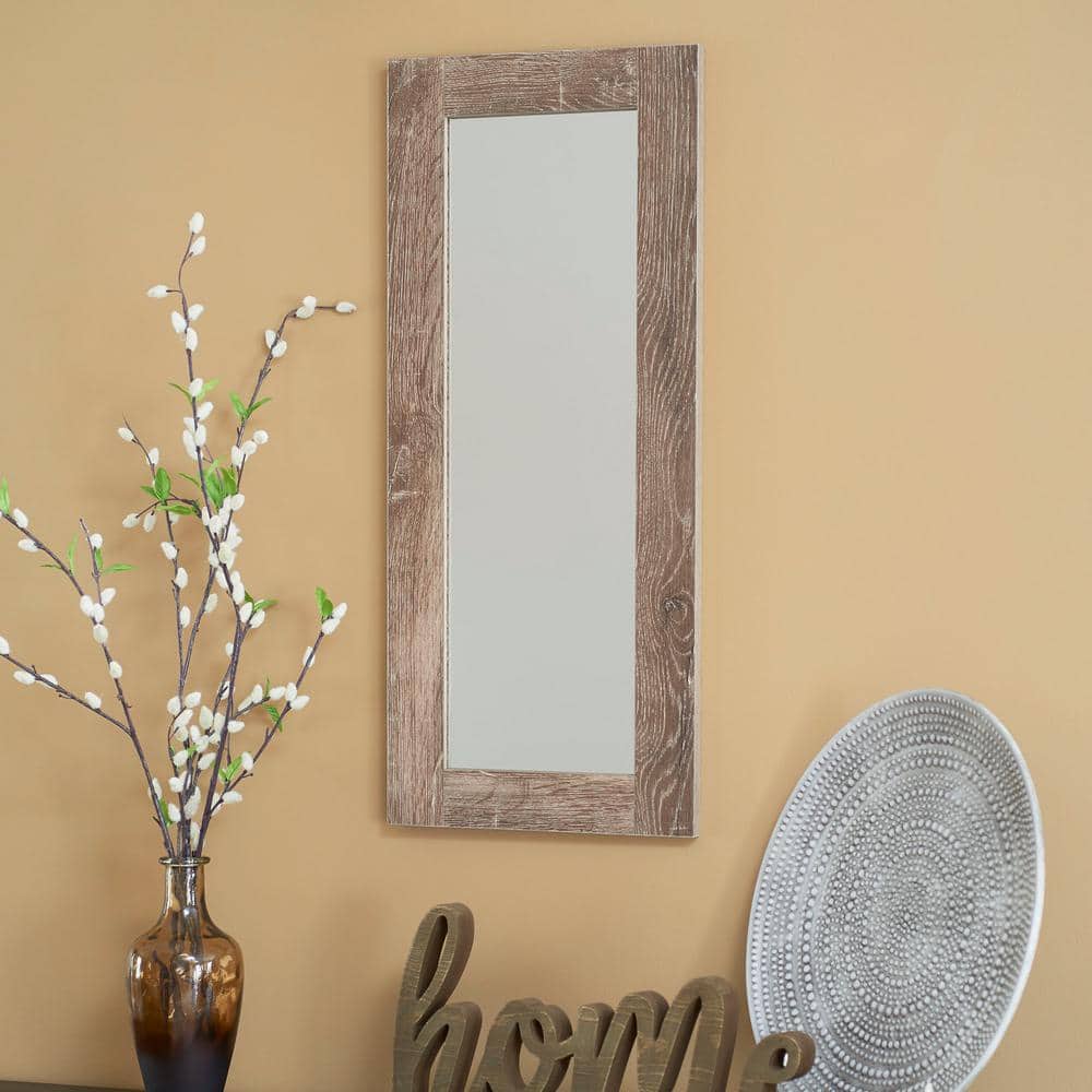 Ashwood Rectangular Wall Mirror with Distressed Frame