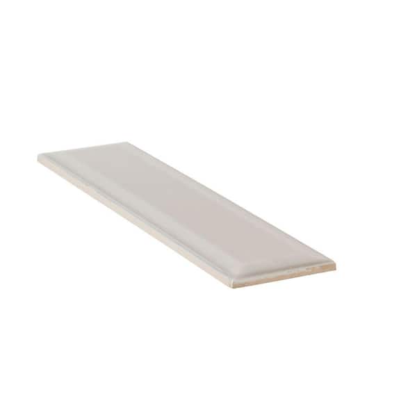 Jeffrey Court Weather Grey Bevel 3 in. x 12 in. Glossy Ceramic Wall Tile (12.5 sq. ft. / case)
