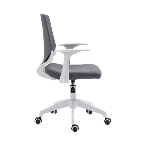 Techni Mobili Executive High Back Office Chair with Headrest, Silver Grey