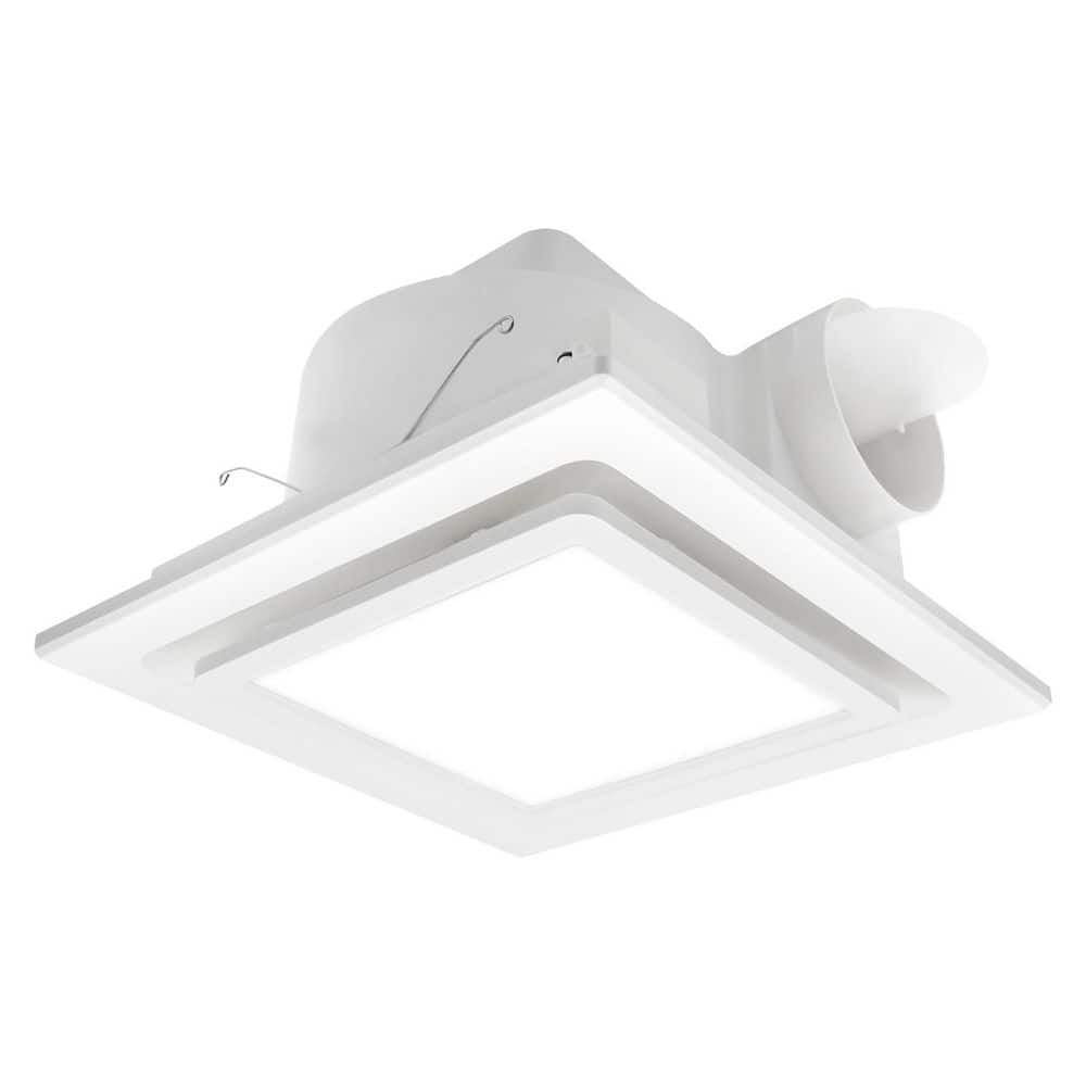 Bathroom Exhaust Fan with LED Light, 117 CFM, 0.7 Sones, 4 in. Duct, 6000K, Quiet Ceiling Ventilation price history on PriceWatchPro