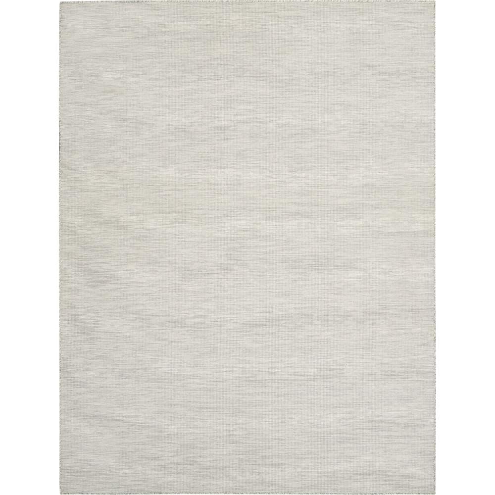 Nourison Positano Light Gray 10 ft. x 14 ft. Solid Contemporary Indoor ...