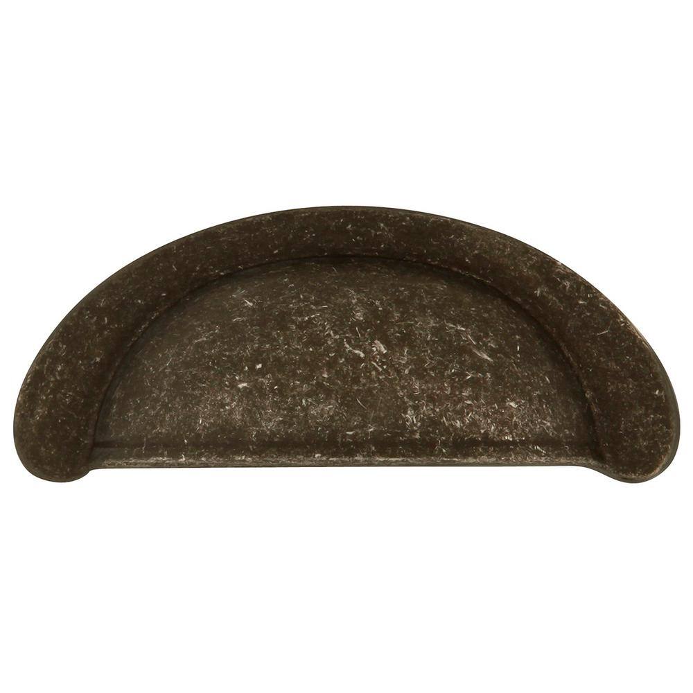 Manchester Pewter Matte Cup Pull with Mounting Hardware