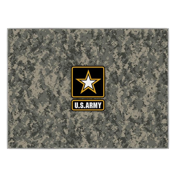 Unique Military Patch Display with a Splash of Color
