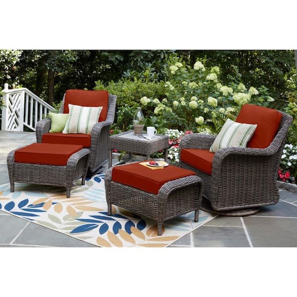 Hampton bay spring haven 23.25 x deals 27 outdoor lounge chair cushion in standard