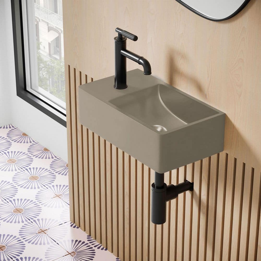 Swiss Madison Lisse 16 in. Concrete Composite Rectangle Wall
