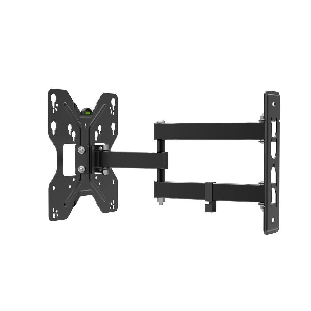 Black Steel Full Motion Wall Mount for 13"-45" TVs