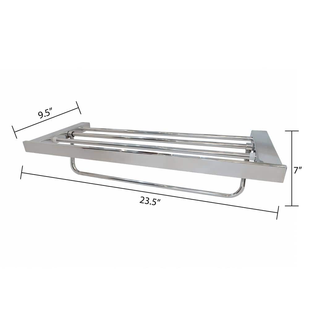 Chrome Stainless Steel Wall Mounted Towel Rack