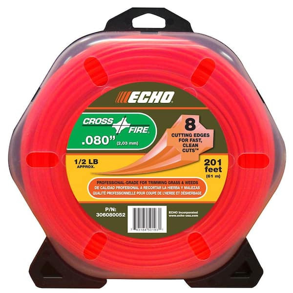 ECHO .080" Cross-Fire Trimmer Line (201 ft.) Small Clam