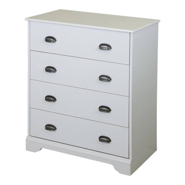 South Shore Fundy Tide 4-Drawer Pure White Chest