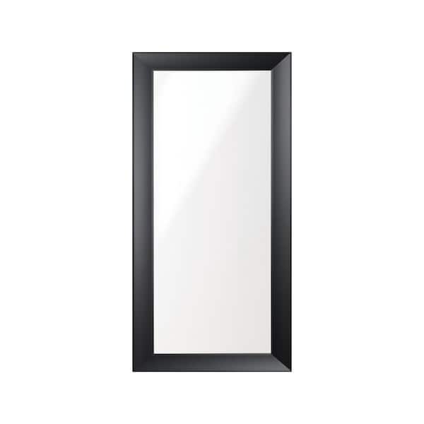 BrandtWorks 25.5 in. W x 48.5 in. H Modern Gallery Black Wall Mirror