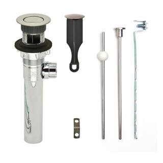PF WaterWorks PF0240 Tappo Pop-up Universale A 2 Fori Per Lavandino - Facile Installazione Senza Attrezzi
