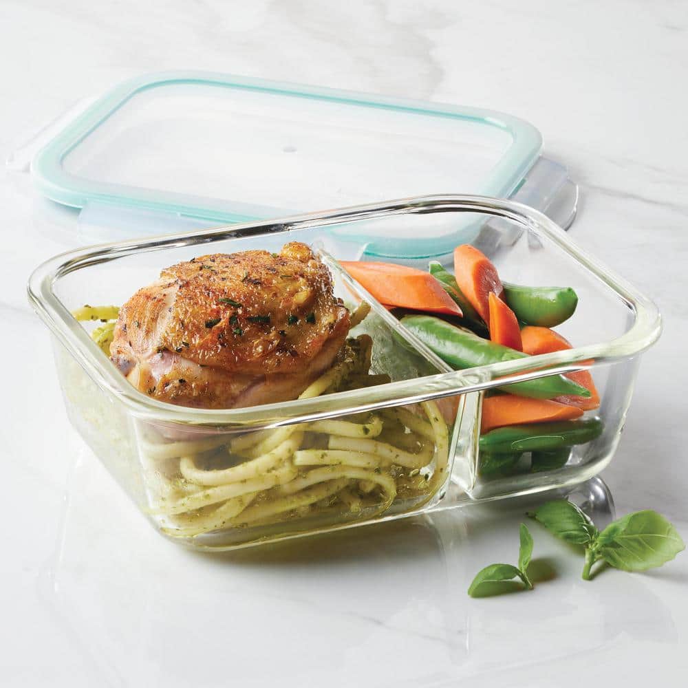 Lasting Freshness 19 Piece Vacuum Seal Food Storage Container Set, Rectangle