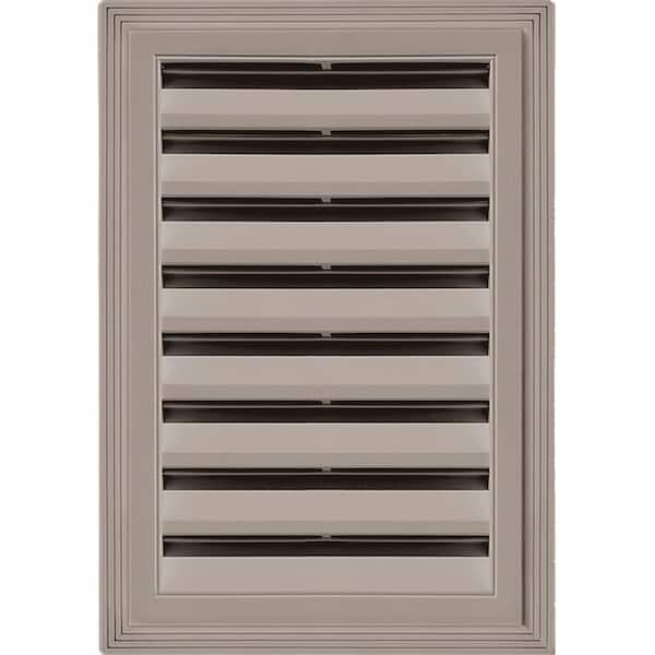 Builders Edge 12 in. x 18 in. Rectangle Gable Vent #008 Clay