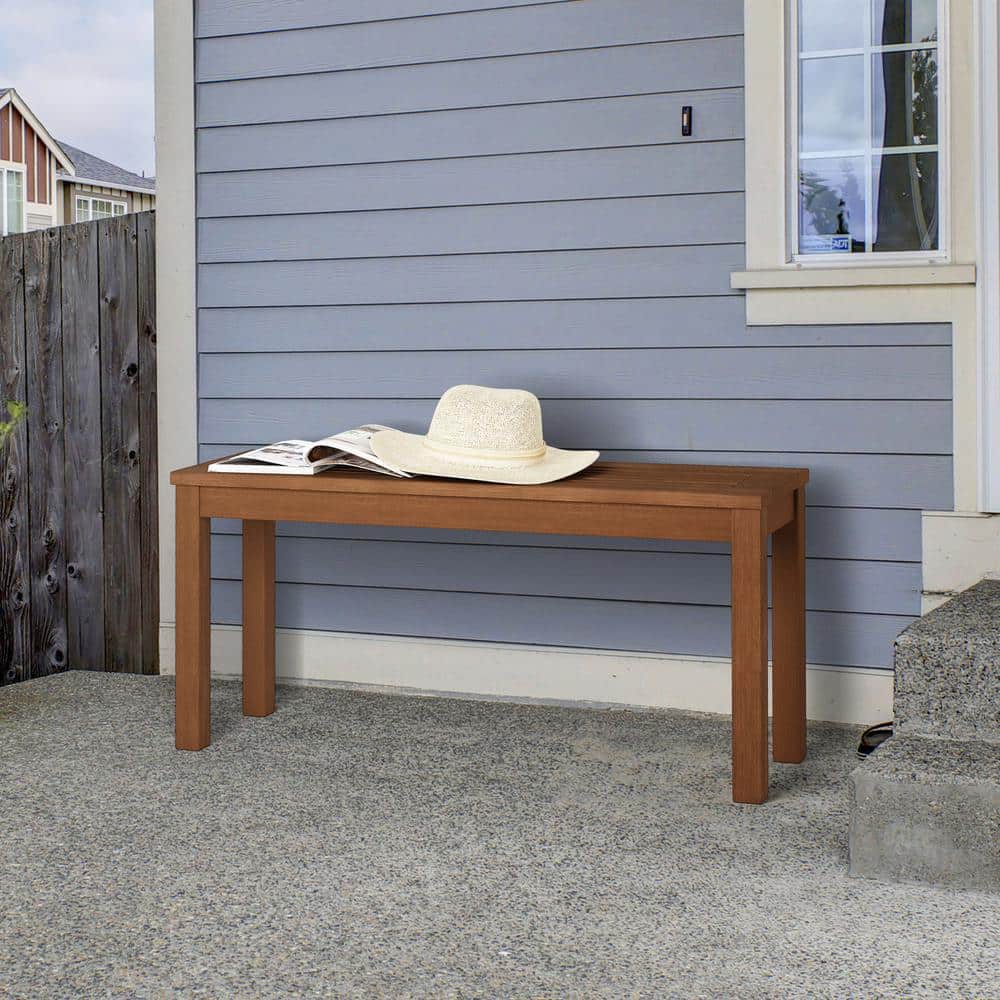 Tioman Natural Hardwood Outdoor Backless Bench