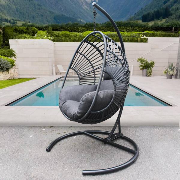 black hanging garden chair