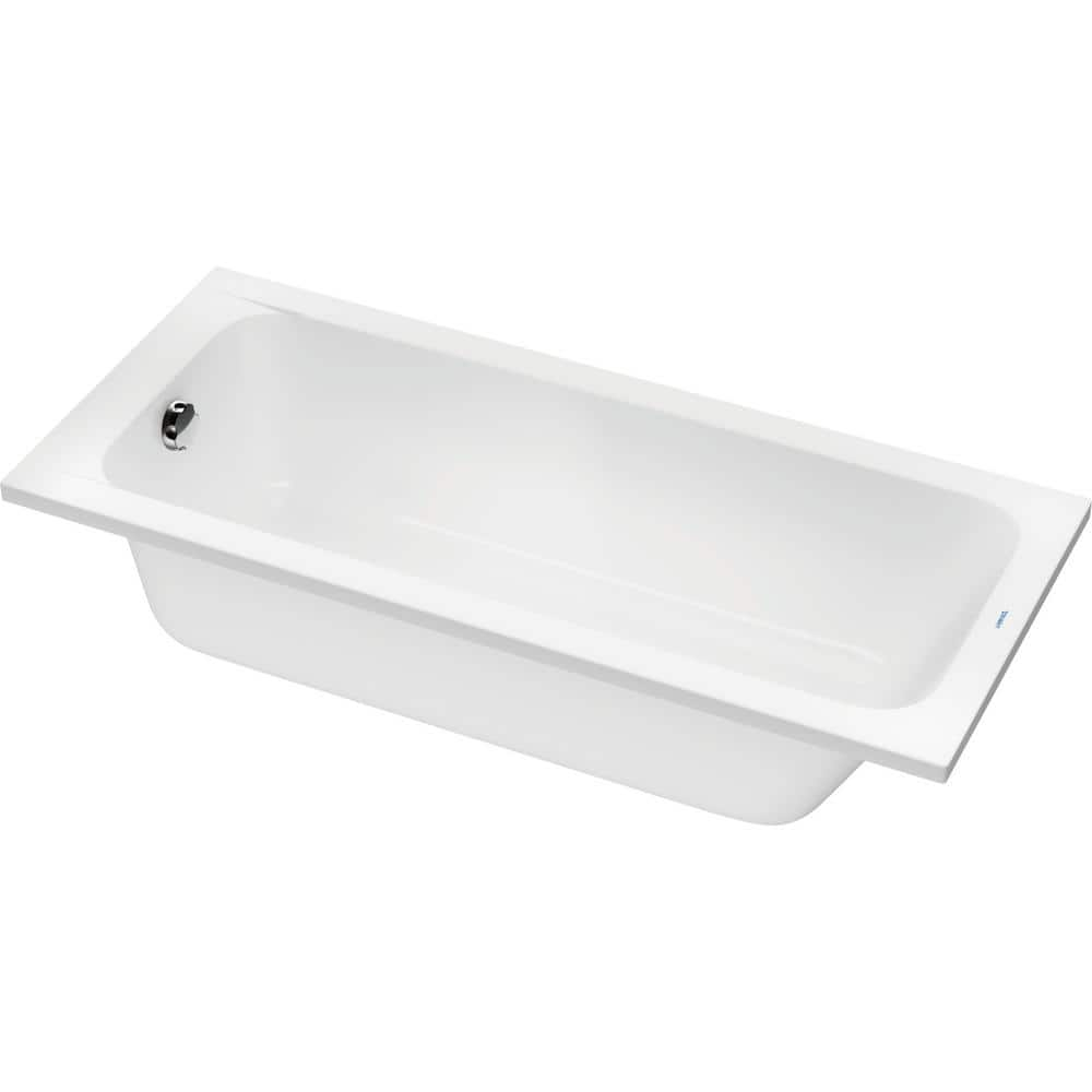 Reviews for Duravit D-Code 63 in. Acrylic Rectangular Drop-In Non ...