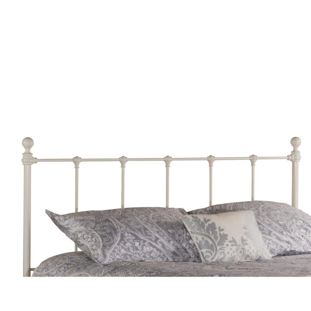 Hillsdale Furniture Full Molly Metal Headboard White: Matte Finish, Spindle Design, No Box Spring Needed