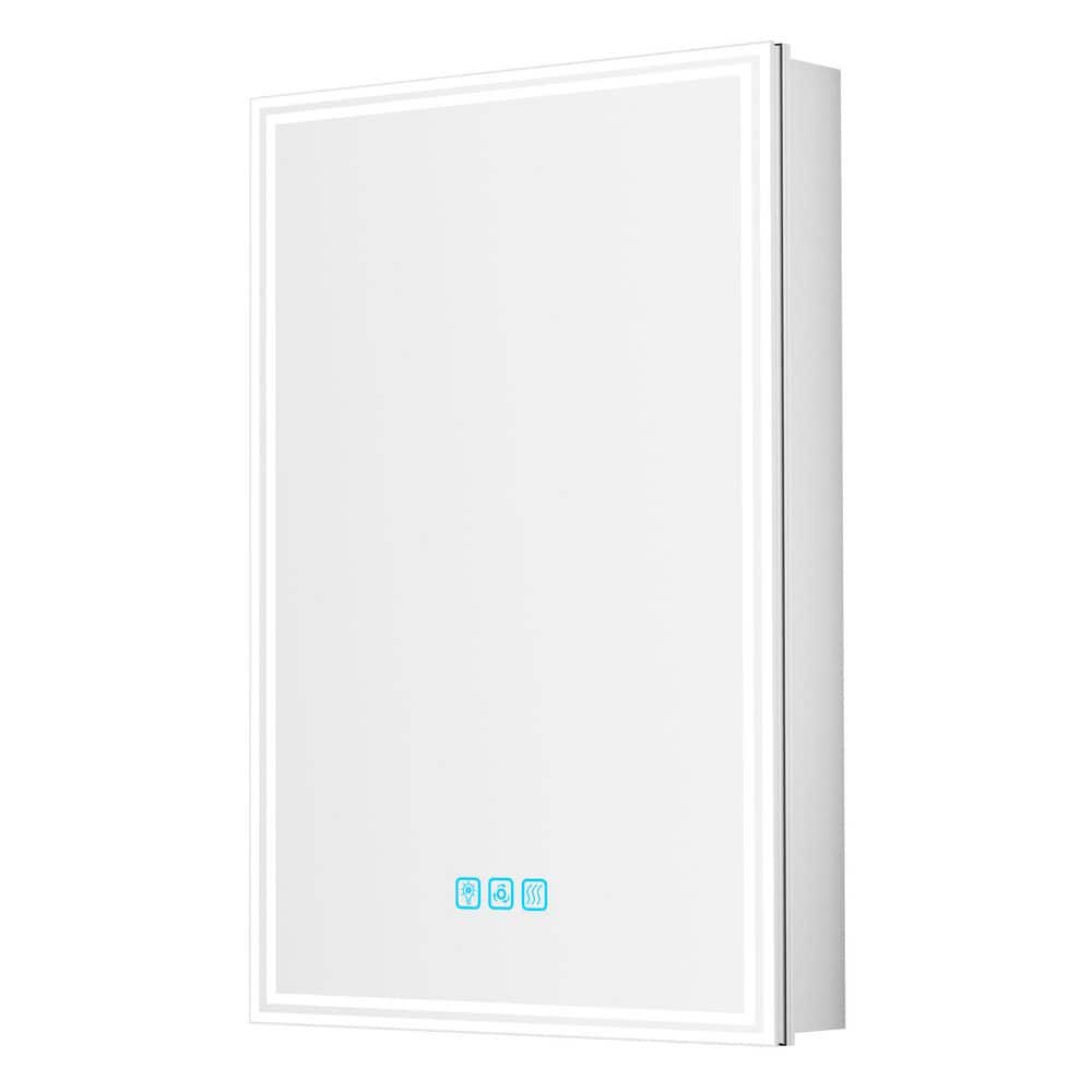 24 in. W x 36 in. H Rectangular Aluminum Medicine Cabinet with Mirror, Dimmable, Flowing Light, Anti-fog price history on PriceWatchPro