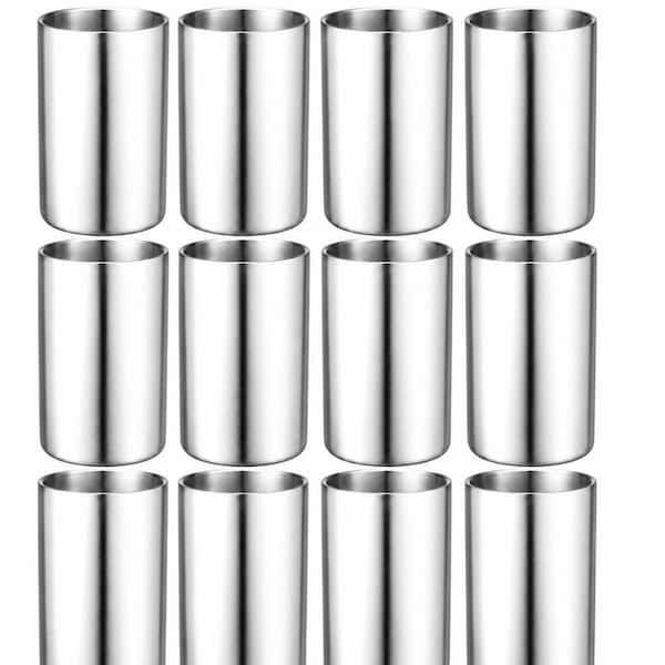 Stainless Steel 12-Pack Double Wall Wine Chiller Buckets for 750ml Bottles, Set of 12 Insulated Bottle