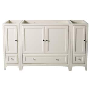 Oxford 60 in. Traditional Bathroom Vanity Cabinet in Antique White