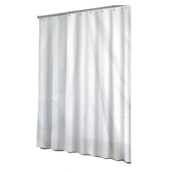 Unbranded Hotel 70 in. W Linen Polyester Fabric Shower Curtain Liner