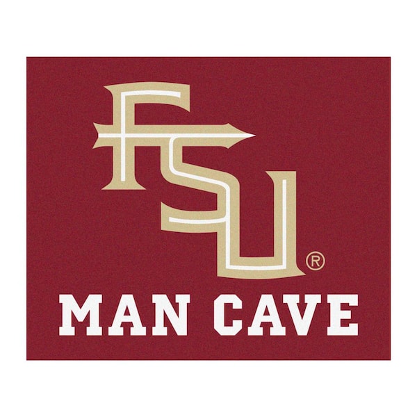 FANMATS Florida State University Red Man Cave 5 ft. x 6 ft. Area Rug
