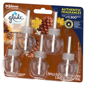 3.35 fl. oz. Cashmere Woods Scented Oil Plug-In Air Freshener Refill (30-Count) (6-Pack)