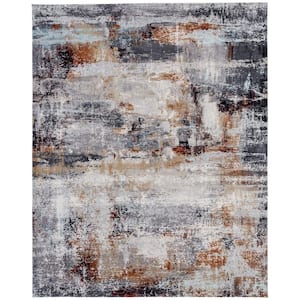 Denali Grey 7 ft. x 9 ft. Abstract Area Rug