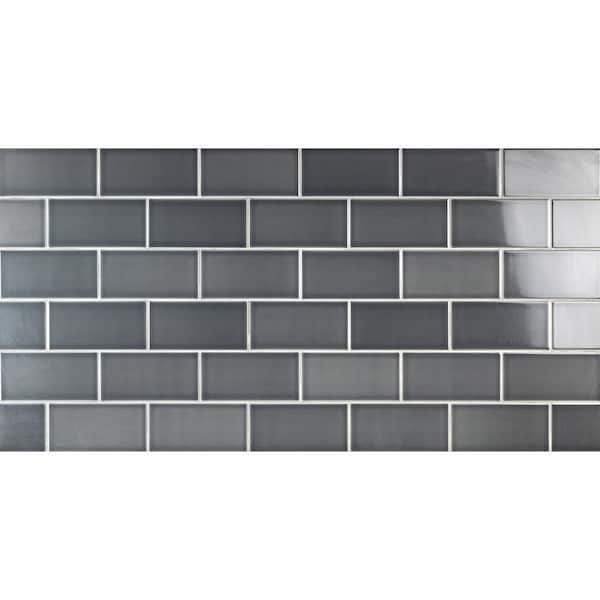Ivy Hill Tile Magnitude Dark Gray 4 in. x 8 in. x 7.5mm