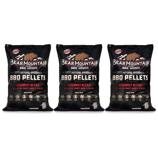 40 lbs. All-Natural Hardwood Gourmet Smoker Pellets (3-Pack)