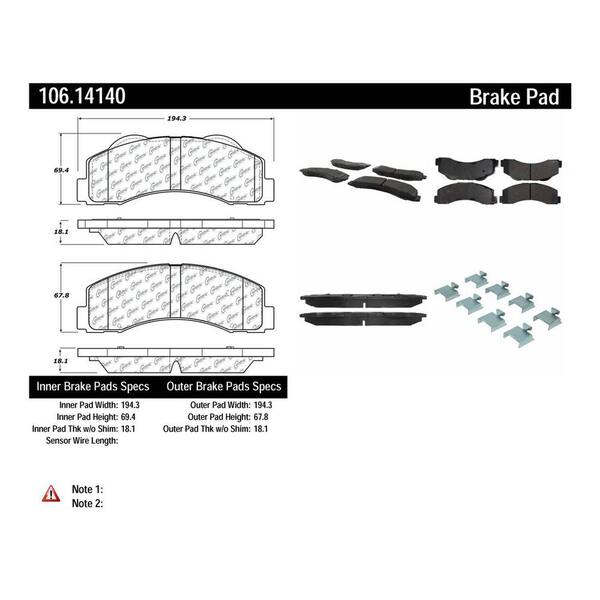 Centric Parts Disc Brake Pad Set