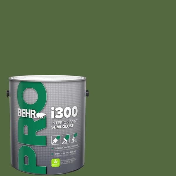 BEHR PRO 1 gal. #M380-7 Alfalfa Extract Semi-Gloss Interior Paint