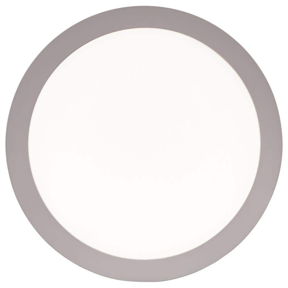 Ulko Silver LED Round Flush Mount Light