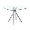 Best Master Furniture Madison 39 in. Glass Dining Table T244T