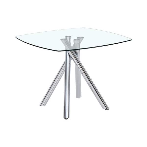 Best Master Furniture Madison 39 in. Glass Dining Table