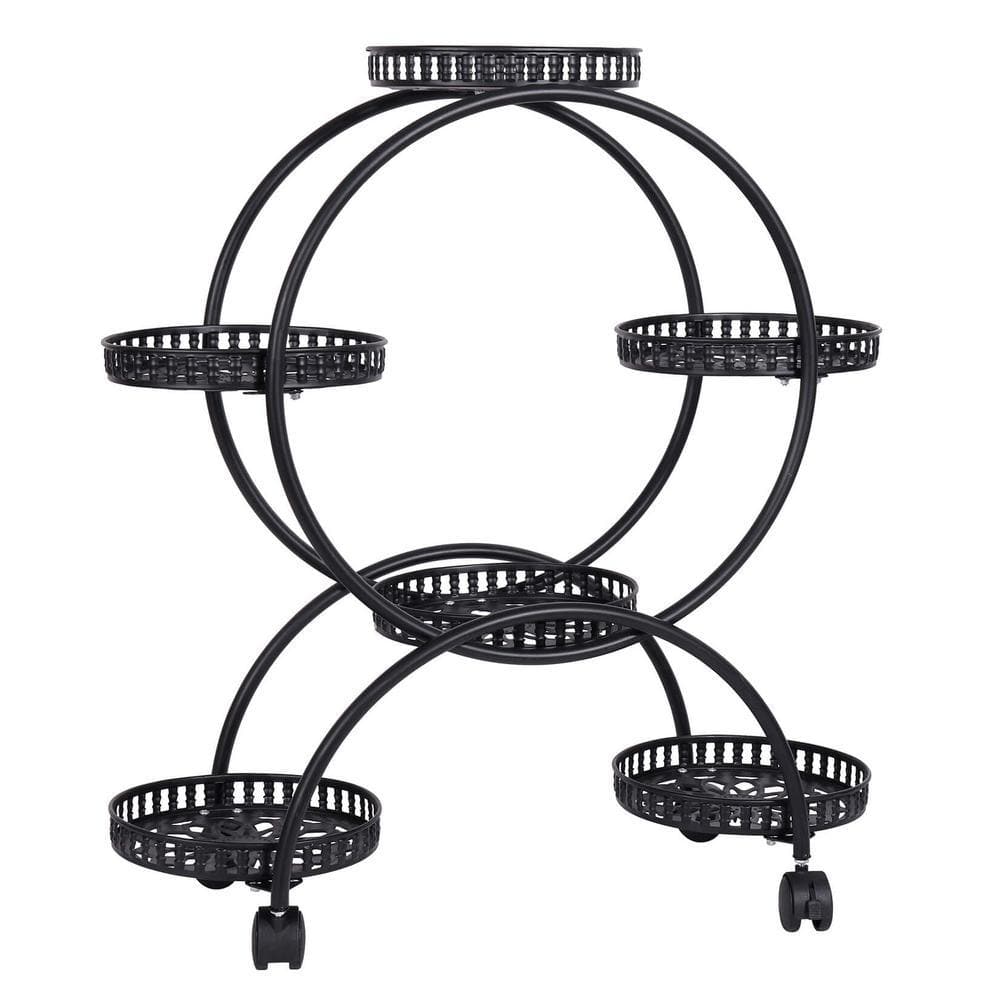 AESOME 30.8 in. x 28.5 in. x 12.8 in. Indoor Metal Plant Stand 6