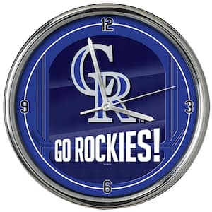 MLB -Go Novelty Team Chrome Rockies Clock