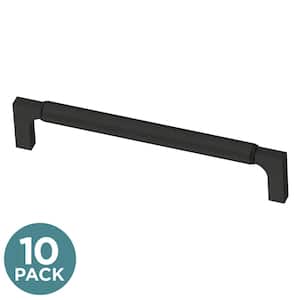 Artesia 6-5/16 in. (160 mm) Matte Black Cabinet Drawer Pull (10-Pack)