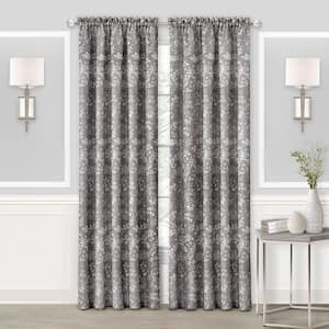Charlotte 52 in. W x 84 in. L Polyester Light Filtering Window Panel in Grey