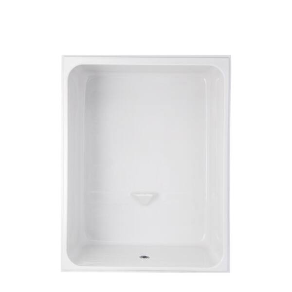 AmeriBath 65 in. x 37 in. x 84 in. 1-Piece Acrylic Low Threshold Shower Stall in White with Closed Top and Center Drain