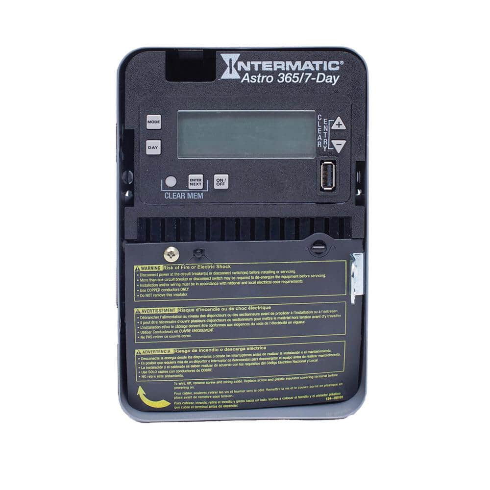 Astronomic 120-277 VAC 7-Day/365 Day Indoor 1-Circuit Electronic Control, SPST, Metal Enclosure