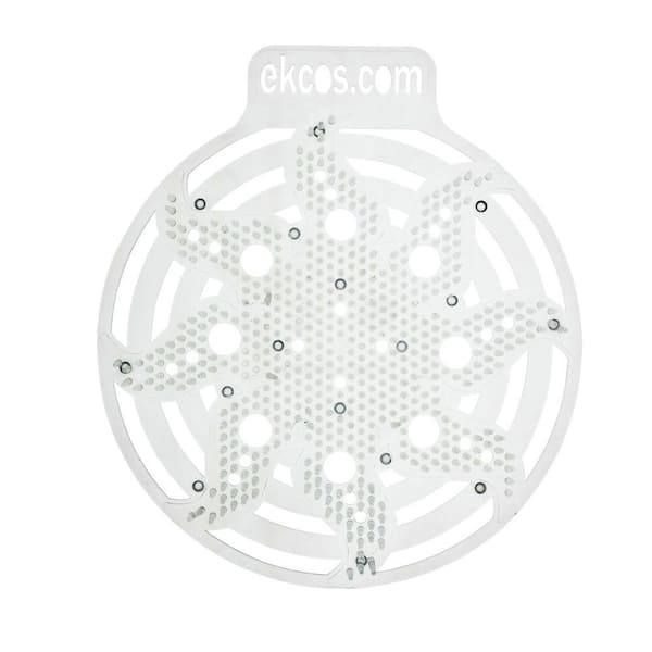 EKCOS INNOVATIONS Tropical Fruit Fragrance Anti-Splash Clear Urinal Screen (10 per Box)