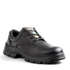 Albany Men's Size 10 Black Leather Safety Shoe