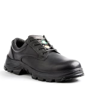 Albany Men's Size 12 Black Leather Safety Shoe