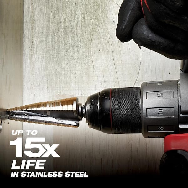 Milwaukee Cobalt Step Bit Kit (3-Piece) 48-89-9291 - The Home Depot