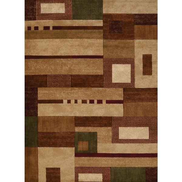 United Weavers Studio Percussion Beige 2 ft. x 7 ft. Indoor Area Rug