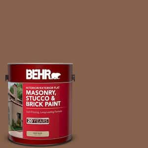 1 gal. #S220-7 Molasses Flat Interior/Exterior Masonry, Stucco and Brick Paint