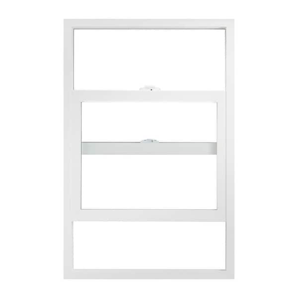JELD-WEN 14.5 in. x 35.5 in. V-2500 Series White Vinyl Single Hung Window with Fiberglass Mesh Screen