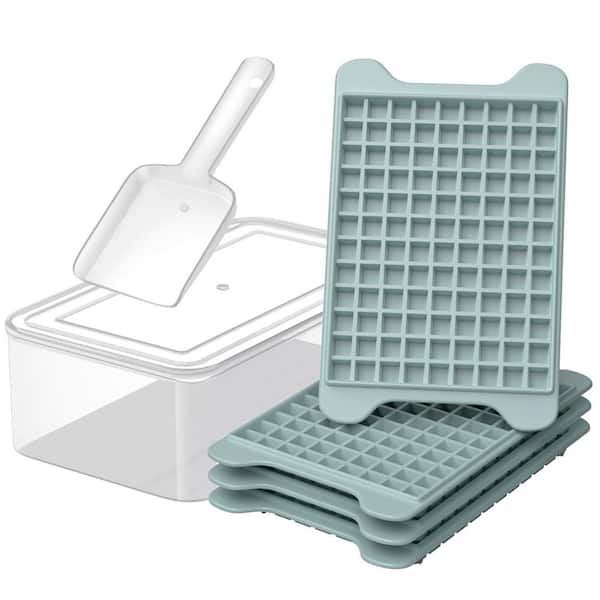 Gray Nugget Ice Mold Mini Ice Cube Tray for Freezer with Bin Easy Release Crushed Ice Trays 1 Piece